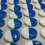 candy coated cookies customized in your favorite sports teams' colors