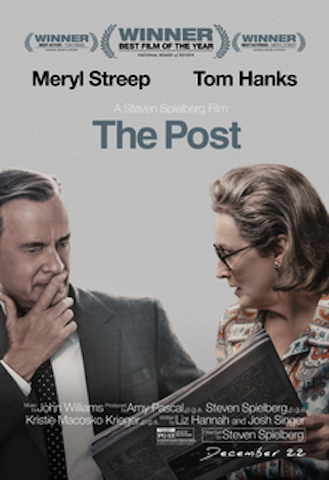 The Post Film Poster, 2018 Academy Award Nominee for Best Picture