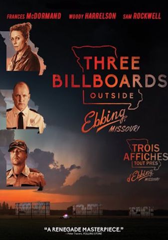Three Billboards Outside Ebbing, Missouri Film Poster, 2018 Academy Award Nominee for Best Picture